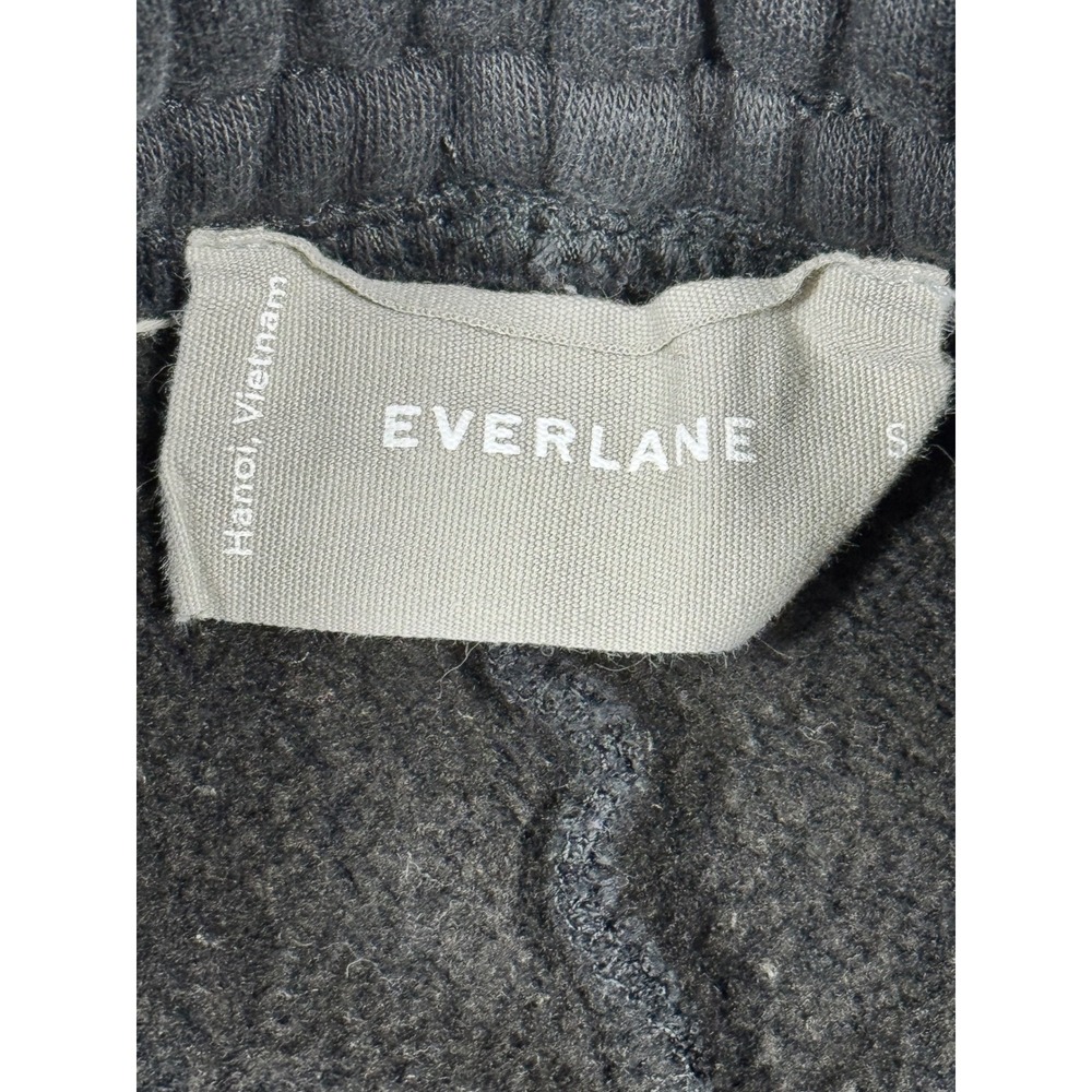 Everlane The Track Jogger Sweatpants Women's Small Black Organic Cotton Cozy - Picture 6 of 8